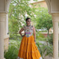 Rayon Kutchi Embroidered Lehenga Set