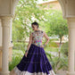 Rayon Kutchi Embroidered Lehenga Set