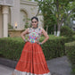 Rayon Kutchi Embroidered Lehenga Set