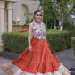 Rayon Kutchi Embroidered Lehenga Set