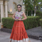 Rayon Kutchi Embroidered Lehenga Set