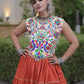 Rayon Kutchi Embroidered Lehenga Set