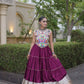 Rayon Kutchi Embroidered Lehenga Set