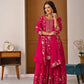 Heavy Chinnon Silk Embroidered Lehenga Set