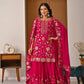 Heavy Chinnon Silk Embroidered Lehenga Set