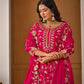 Heavy Chinnon Silk Embroidered Lehenga Set