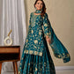 Heavy Chinnon Silk Embroidered Lehenga Set