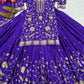 Heavy Chinnon Silk Embroidered Lehenga Set