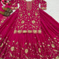 Heavy Chinnon Silk Embroidered Lehenga Set
