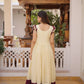 Embroidered Cotton Flair Gown