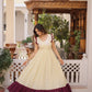 Embroidered Cotton Flair Gown