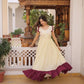 Embroidered Cotton Flair Gown