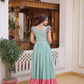 Embroidered Cotton Flair Gown