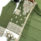 Olive Kundan Embroidered Suit Set