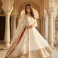 Sequin Border Designer Flared Anarkali Suit in silk fabric
