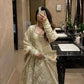 Sequin Border Designer Flared Anarkali Suit in silk fabric