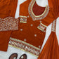 Mirror Work Fendy Silk Sharara Set with Dupatta