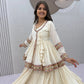Ivory Kediyu Mirror Work Lehenga