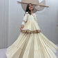 Ivory Kediyu Mirror Work Lehenga