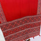 Red Ajrakh Mirrorwork Saree