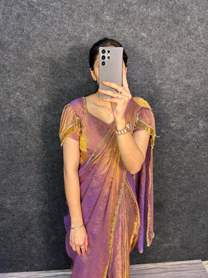 Shimmer Space Silk Gown
