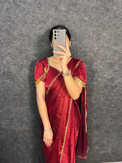 Shimmer Space Silk Gown