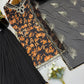Black Floral Sequin Sharara Set