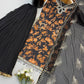 Black Floral Sequin Sharara Set