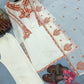 Ivory Rust Embroidered Kurti Set