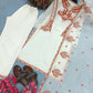 Ivory Rust Embroidered Kurti Set