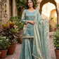 Dusty Rose Mirror Sharara Set