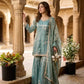 Dusty Rose Mirror Sharara Set