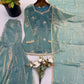 Dusty Rose Mirror Sharara Set