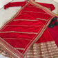 Sequin Border Designer Flared Anarkali Suit in silk fabric