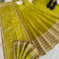 Sequin Border Designer Flared Anarkali Suit in silk fabric