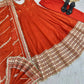 Sequin Border Designer Flared Anarkali Suit in silk fabric