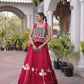 Gota Patti Mirror Crop Lehenga