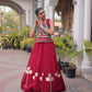 Gota Patti Mirror Crop Lehenga