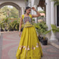 Gota Patti Mirror Crop Lehenga