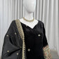 Heavy Velvet Embroidered Kurti Plazzo Set