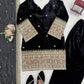 Heavy Velvet Embroidered Kurti Plazzo Set