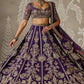Deep Purple Zari Lehenga