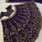 Deep Purple Zari Lehenga