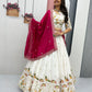 Embroidered Vichitra Silk Lehenga Choli Set with Dupatta