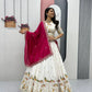Embroidered Vichitra Silk Lehenga Choli Set with Dupatta