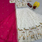 Embroidered Vichitra Silk Lehenga Choli Set with Dupatta