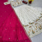 Embroidered Vichitra Silk Lehenga Choli Set with Dupatta