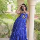 Navratri Wear Bandhani Kutchi Patchwork Anarkali Gown