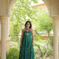 Navratri Wear Bandhani Kutchi Patchwork Anarkali Gown