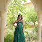 Navratri Wear Bandhani Kutchi Patchwork Anarkali Gown
